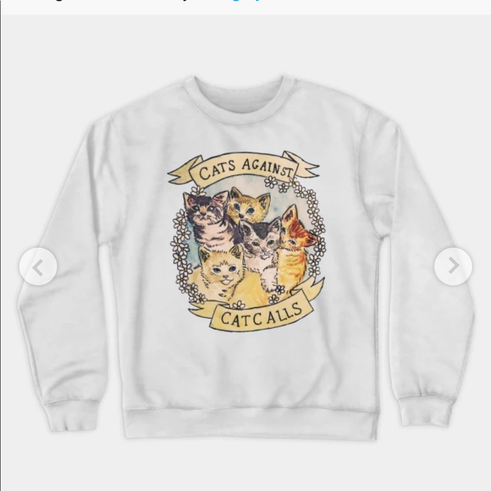 Cats Against Catcalls Crewneck Sweatshirt